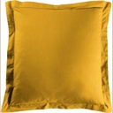 Taie d'oreiller vp 63 x 63 cm uni 57 fils lina curry avec point bourdon
