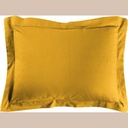 Taie d'oreiller vp 50 x 70 cm uni 57 fils lina curry avec point bourdon
