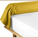 Taie de traversin 85 x 185 cm uni 57 fils lina curry avec point bourdon