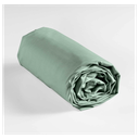Drap housse 2 personnes 140 x 190 cm uni 57 fils lina sauge