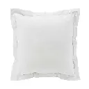 Taie d'oreiller vp 63 x 63 cm percale uni 78 fils percaline white avec p. bourdon