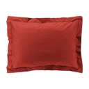 Taie d'oreiller vp 50 x 70 cm percale uni 78 fils percaline tomette +p. bourdon