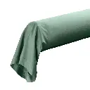 Taie de traversin 85 x 185 cm percale uni 78 fils percaline tilleul avec p. bourdon