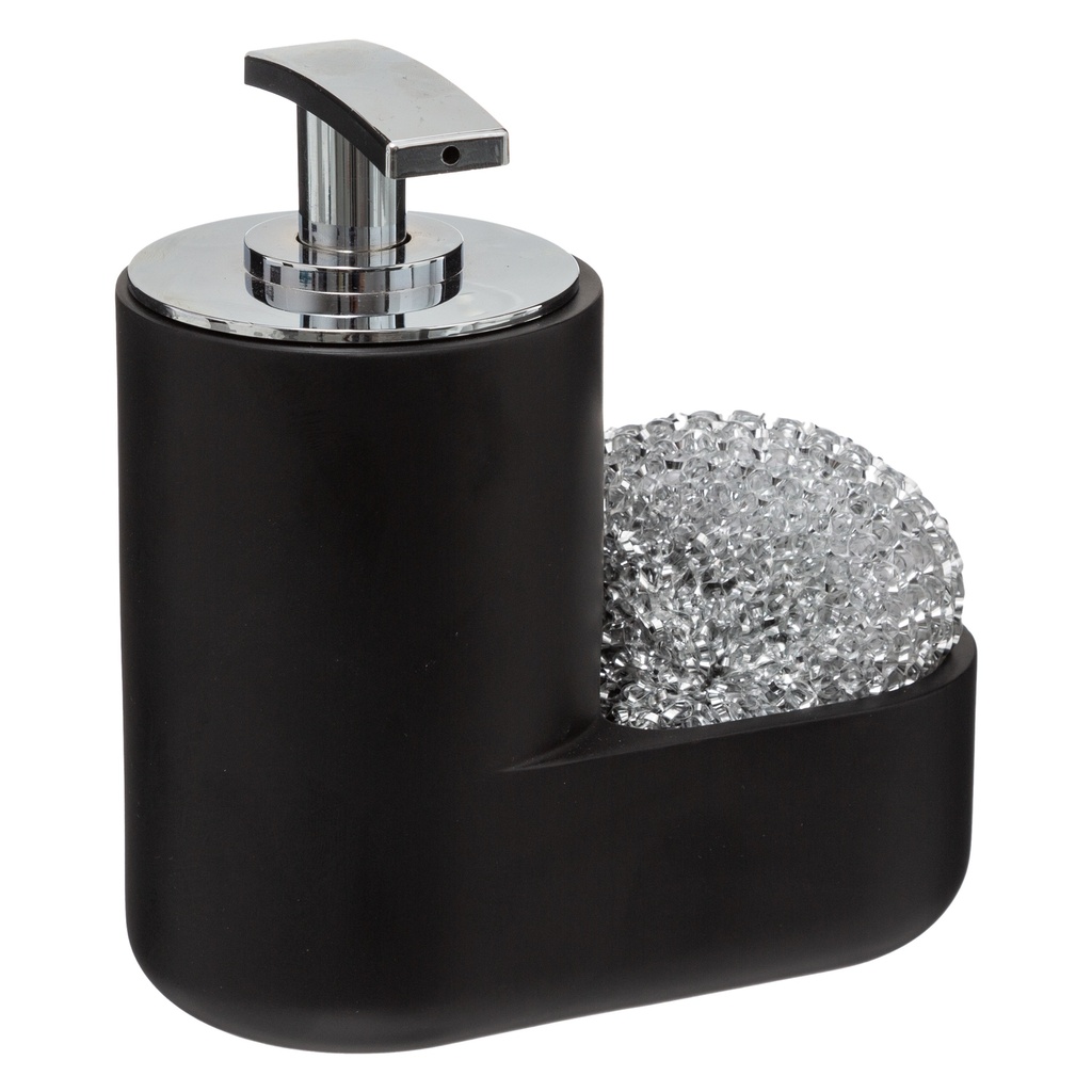 Distributeur savon en polyresine 0,3L noir  