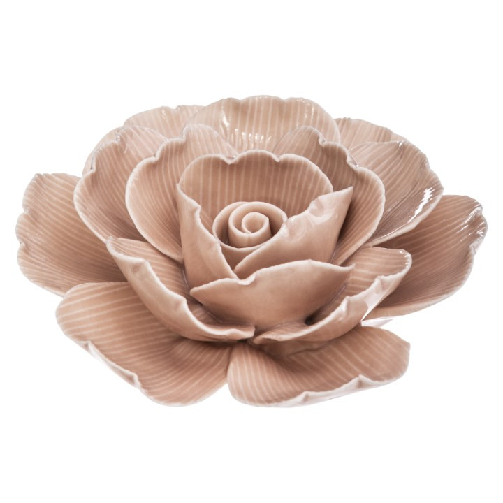 Fleur ceramique nuide poesie diamètre 10 cm