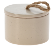 Bougie dans pot porcelaine - beige