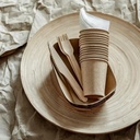 Fourchettes en bois - 20 pcs -