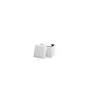 Pouf de rangement - blanc