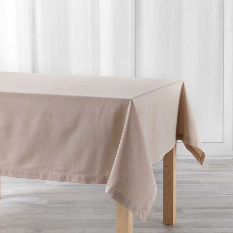 Nappe rectangle 140 x 240 cm coton uni charline lin