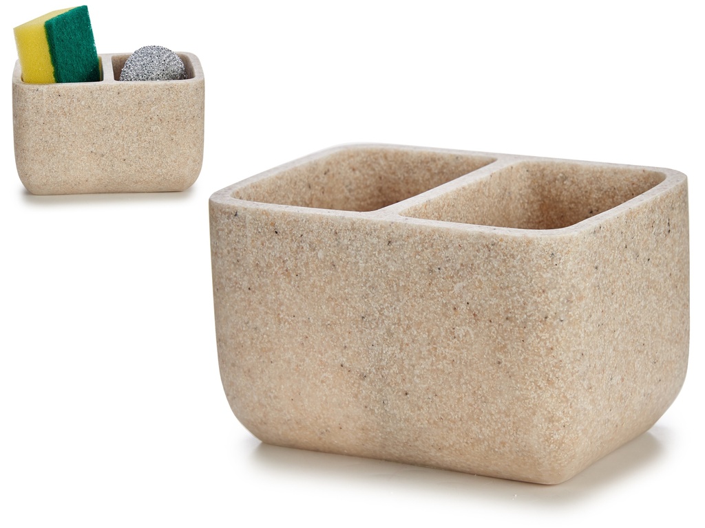 Porte lavette double pierre