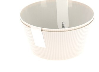 Coupelle pp dia 15x7.4cm blanc x2