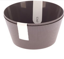 Coupelle dia 15x7.4cm gris x2