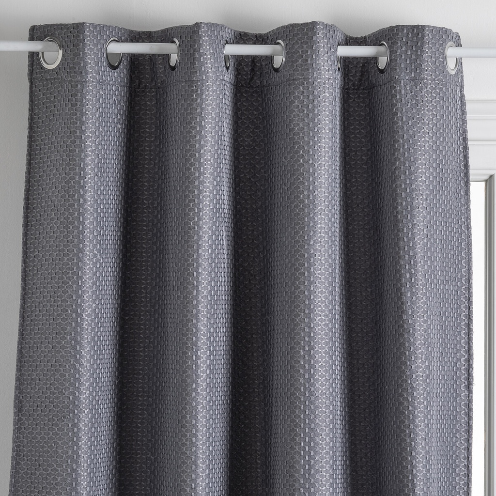 Rideau occultant mattone gris 140x260