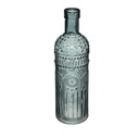 Bouteille bleu clair folk h24.5