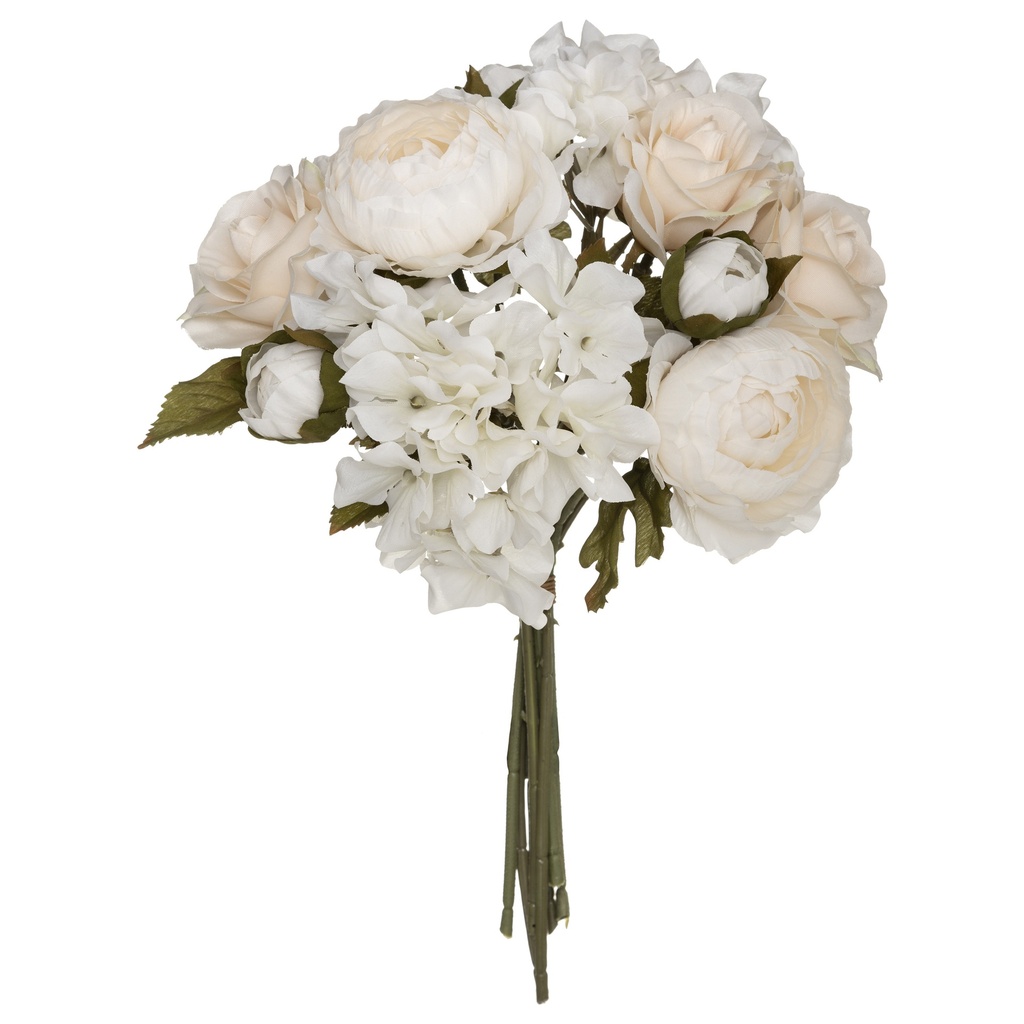 Bouquet mixte romance blc h28