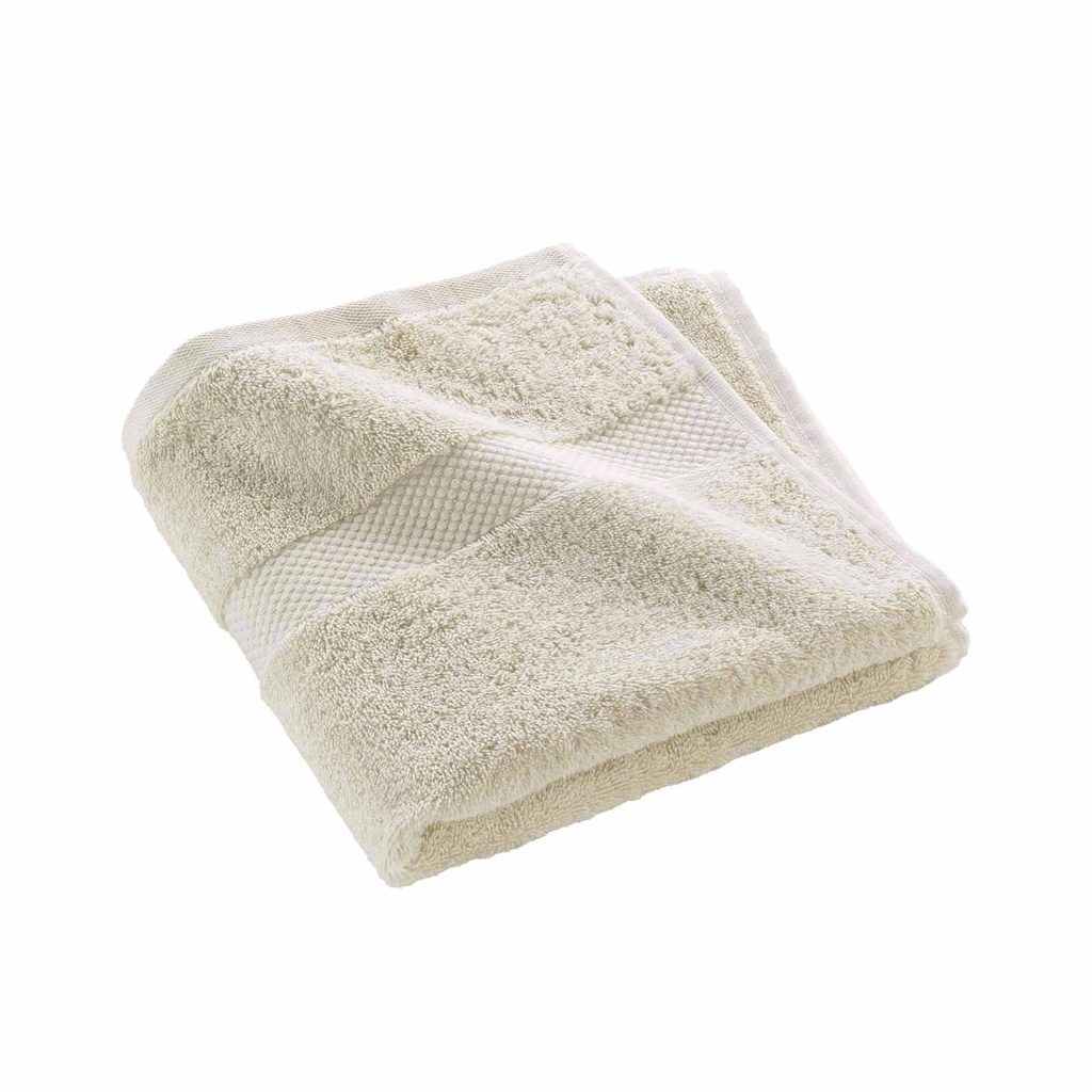 Serviette de toilette 50 x 90 cm eponge unie elegance sable