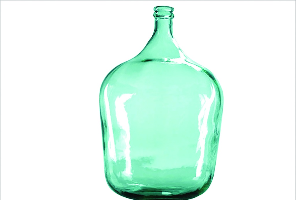 Dame-jeanne deco 34l 40x56cm azur