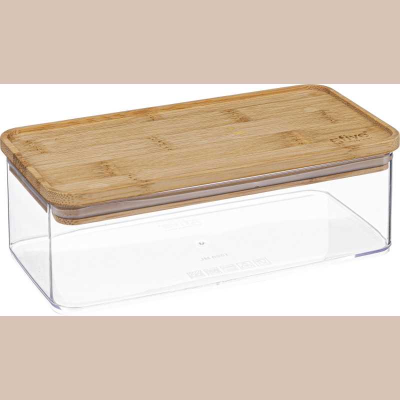 Boite rectangle bambou 1l eske
