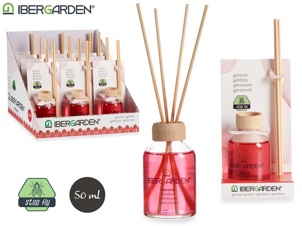 Mikado 50ml avec tige geranium