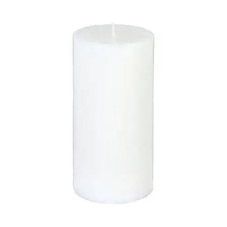 Bougie rond olia blanc 6.8x14