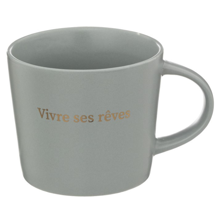 Mug bleu "Vivre ses reves" 32cl