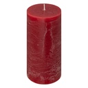 Bougie ronde olia rouge 6.8x14