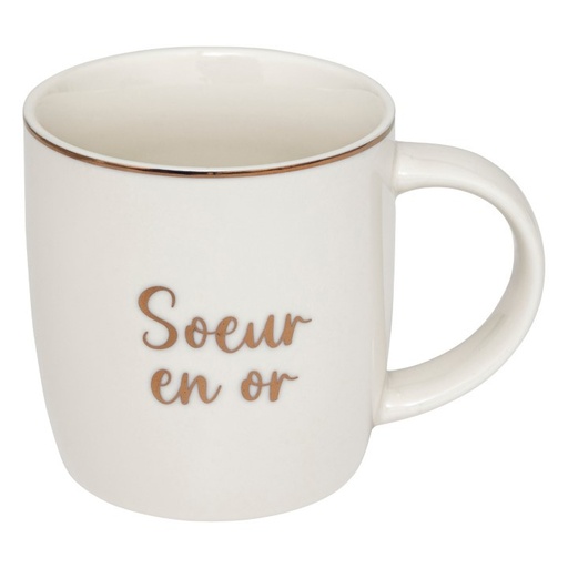 Mug m soeur en or 34cl