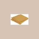 Serviette de table  coton à  franges  maha jaune ocre 40x40 x2
