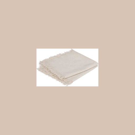 Serviette frange maha bl40x40 x2