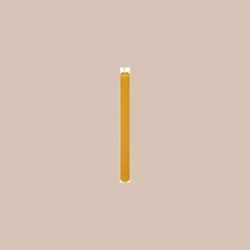 Bougie baton demi jaune h26
