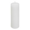 Bougie ronde demi blanche 5x14