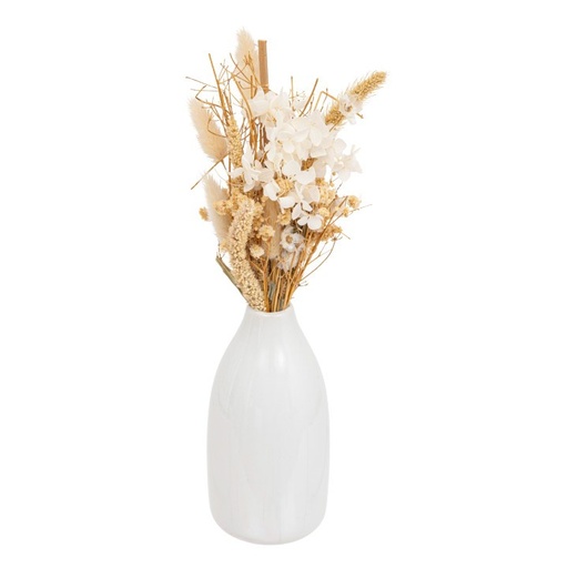 Composition fleur naturel céramique flo h25