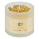 Bougie vr poinsettia dore 120g