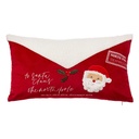 Coussin lettre pere noel  50x30cm