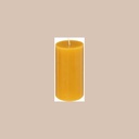 Bougie rond hugo jaune 7x13 cm