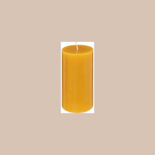 Bougie rond hugo jaune 7x13 cm