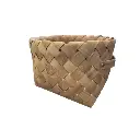 Corb. lamelles bois ovales - m (± 28x27.5 h18.5cm)