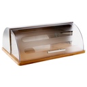 Boite pain inox+ps+bambou