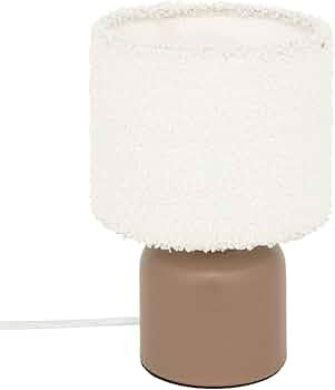 Lampe cyld bona bouclet brun h22
