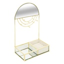 Porte bijoux  metal isra dore  h29