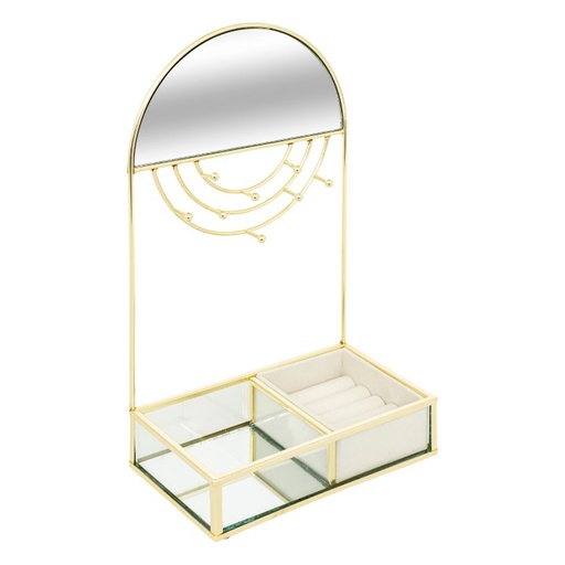 Porte bijoux  metal isra dore  h29