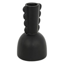 Soliflore céramique noir - h15