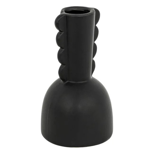 Soliflore céramique noir - h15
