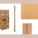 Rouleau papier cadeau 70x200 kraft lisse