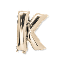 Ballon metal or 36cm lettre k