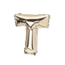 Ballon metal or 36cm lettre t