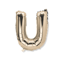 Ballon metal or 36cm lettre u