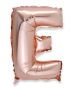  ballon rose gold 36cm lettre e pail