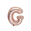 Ballon rose gold 36cm lettre g