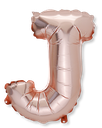  ballon rose gold 36cm lettre j